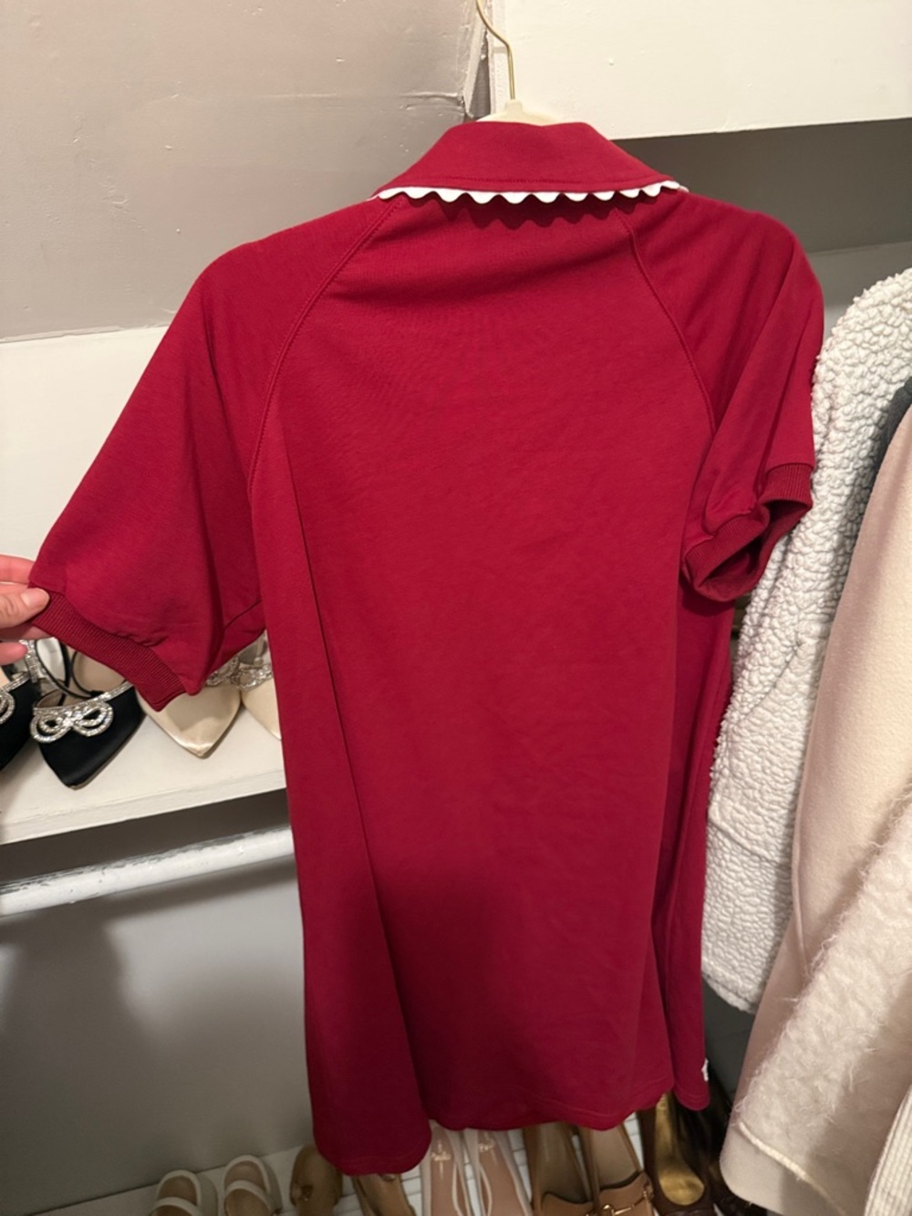 Scalloped Collar Arkansas Razorbacks Dress - Picture 2 of 10